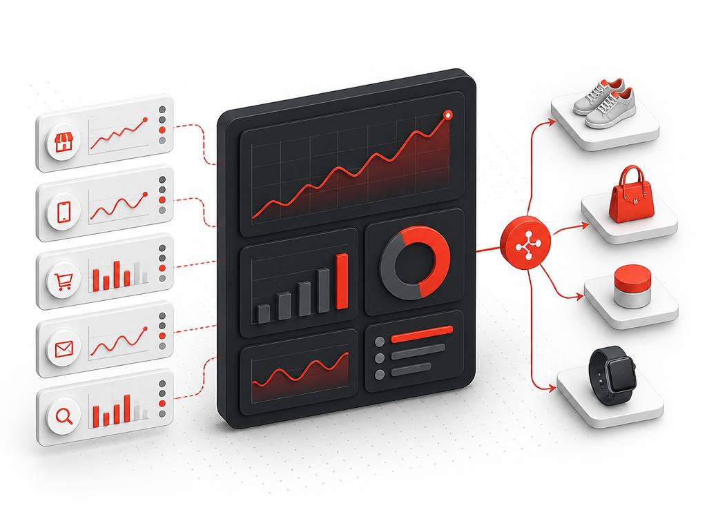Unified performance module consolidating channel signals into one retail revenue decision path